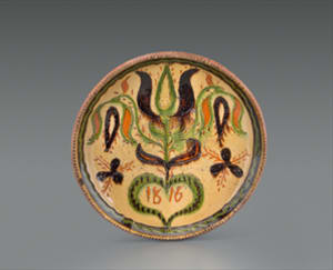 Sgraffito plate
