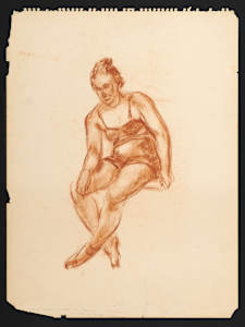 Seated Semi-nude