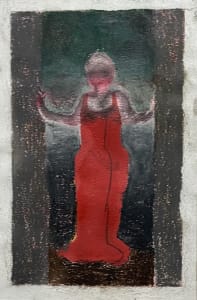 Mystery Girl in a Red Dress