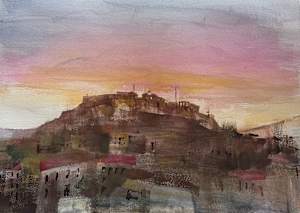 Acropolis view from Athens center
