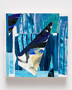 Blue-green Space with Triangles