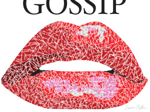 Gossip Metal Print - Limited edition