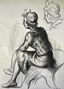 "Seated Woman with a Headscarf" named by CLL