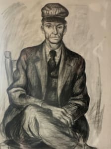 "Full Portrait of Man with a Conductor Hat"
