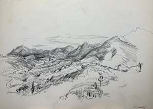 "View of Distant Mountains and Hills" named by CLL