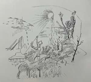 "Fall of Man, The" preliminary sketch