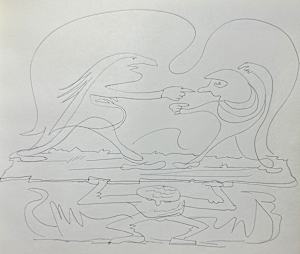 "Sparring Doodle Men" named by CLL