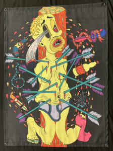 Self-Portrait as St. Sebastian (homage to Sailor Jerry)