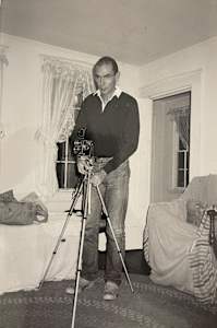Peter Hujar With His Camera in Truro by Richard Morrison (donate to Archive)