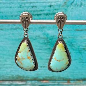 "Dragonfly Dream Earrings" - Kingman turquoise in sterling silver