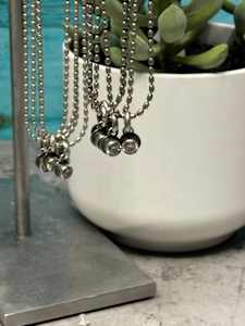 "I Woke Up Like This Layering Necklaces" - 16" - high quality CZ and sterling 2/3