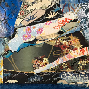 Blue Trees and Flowers