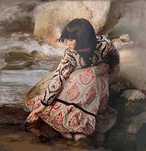 Girl by the Stream