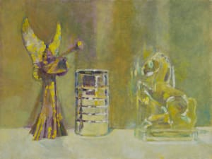 Light Study-Radiant Horse Confronted by a Trumpeting Angel