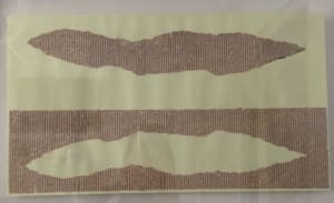 collection of 3 collages, framed