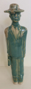 The man in turquoise