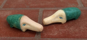 Phoebe and Phelonious, the turquoise textured piggies