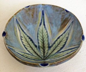 Small light blue single leaf