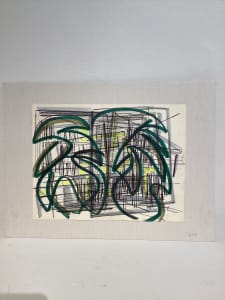 Untitled or unknown title, described as sketch with green ink