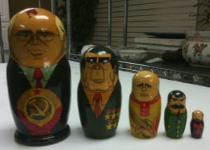 5 Russian Leaders Nesting Dolls