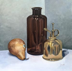 Pear, Glass and Brass