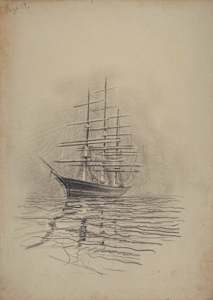 Untitled (The ‘Cutty Sark’ at Her Last Berth)
