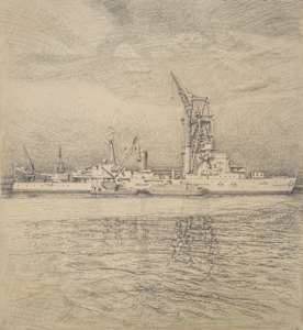 Untitled (HMS Superb in Chatham)