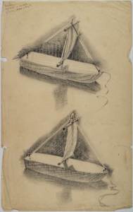 Untitled (Model Sailboat Study)