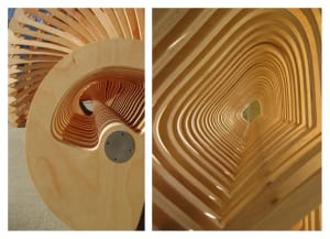 Vellum Furniture Competition: Tsunami Two detail of furniture piece