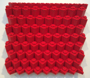 Red 1 x 1 Brick Pattern