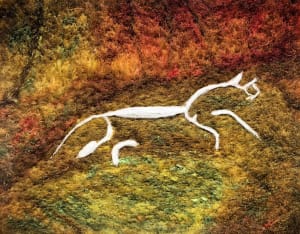 white horse bronze