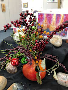 Hand Painted Gourd Centerpieces