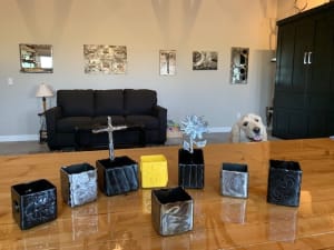 3" and 4"  Square Pencil Holders/Vases