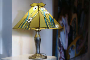 Flower Stained Glass Lampshade