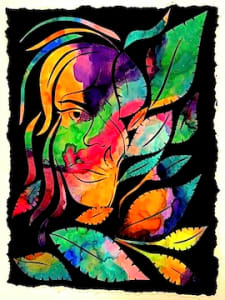 Woman Hiding Her Beauty