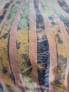 Batik Silk Scarf -  Multi colored Earth tone