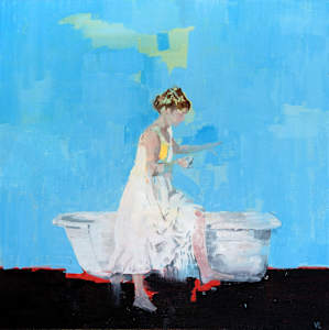 Woman in bathtub