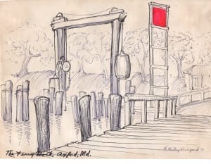 The Ferry Dock, Oxford, Maryland