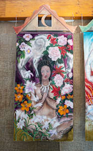 Peace Shrine Triptych | Purple Madonna