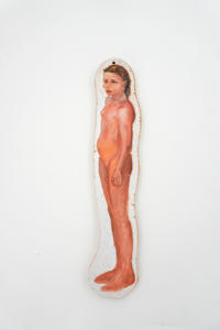 Wooden Figure from "Manhattan Peace Shrine With 108 Subway Riders"