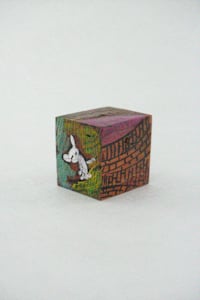 Hand Painted Wood Block