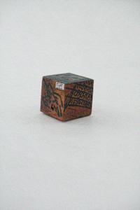 Hand Painted Wood Block