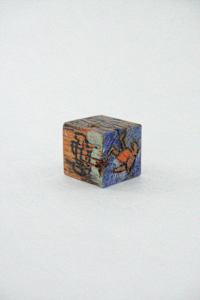 Hand Painted Wood Block
