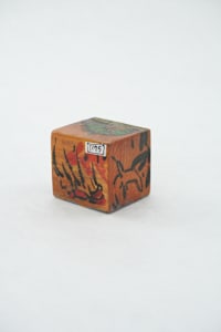 Hand Painted Wood Block
