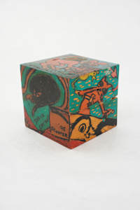 Hand Painted Wood Block