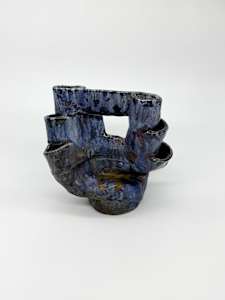 Blue Vase bamboo shaped