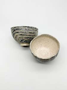 Bowl (Wave) Blue Interior & Pink Interior