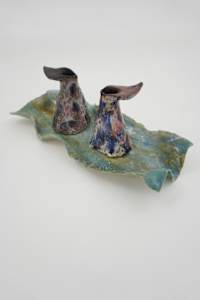 Candle Holders + Plate Set