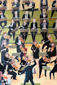 Conducting orchestra