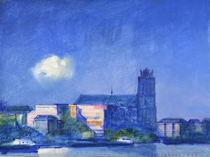Gouache, 1996 (Dordrecht Kerk Blauw)
